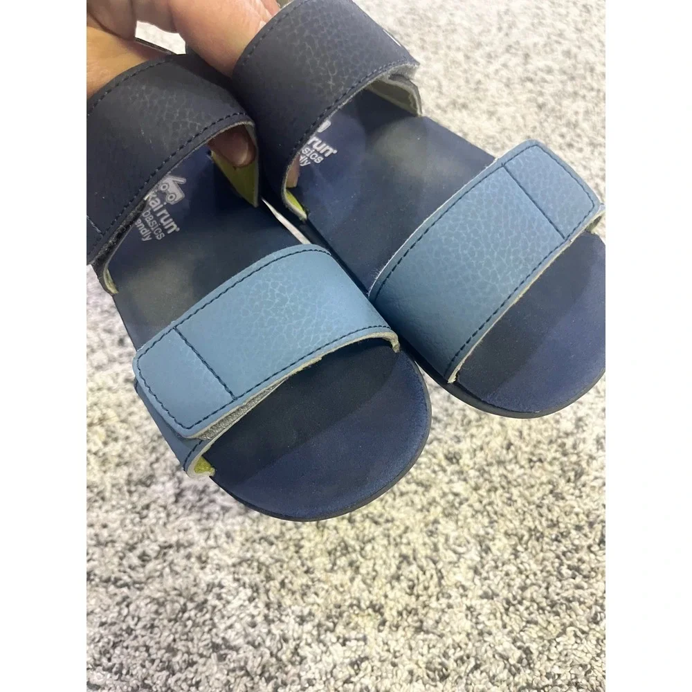 See Kai Run Basics Water Friendly Sandals Boys Size 12 Navy‎ Light Blue Strappy